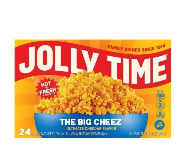 Microwave Popcorn Cheddar Cheese Snack Bags 24 Pack 35 Oz Easy Family Movie Trea