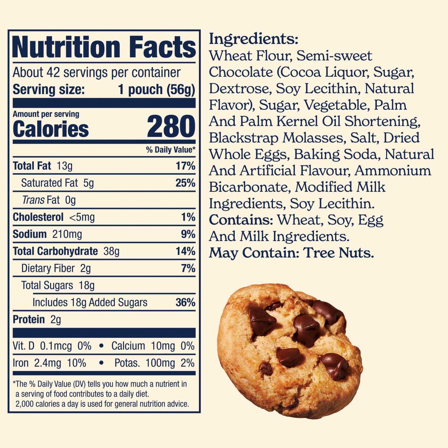 Famous Amos Chocolate Chip Cookies 2 oz Packs – 42 Count Bulk Snack.