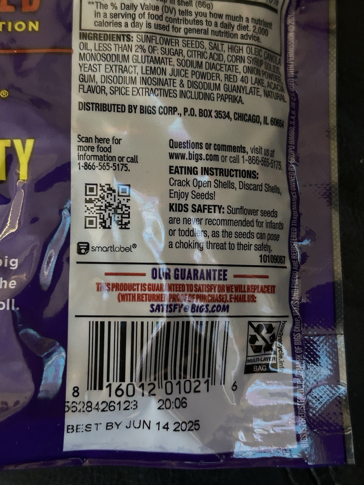 BIGS Takis Fuego Sunflower Seeds Hot Chili & Lime 12 Pack 5.35oz Bags