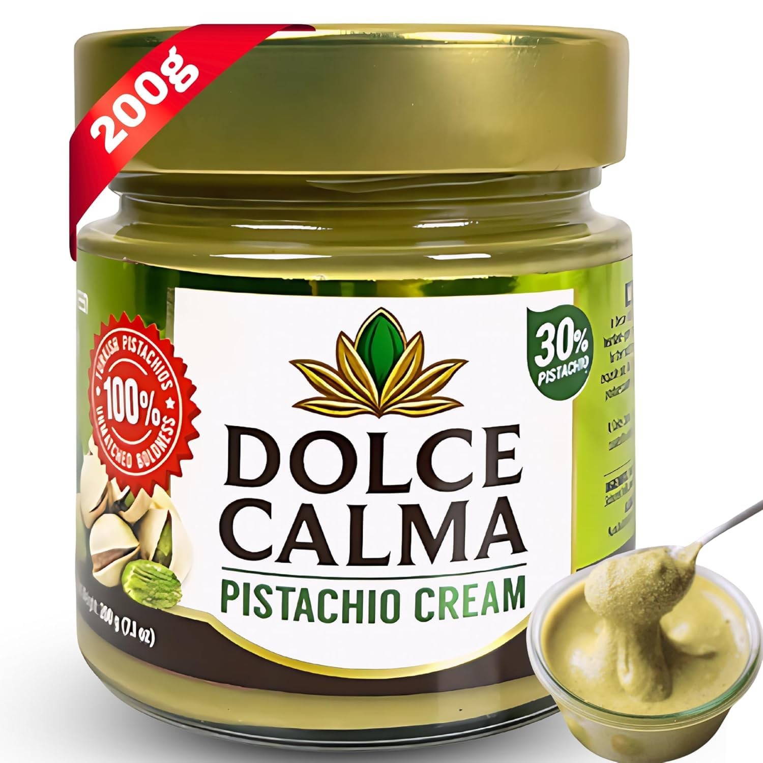 Dolce Calma Premium Pistachio Butter Spread 100% Authentic Turkish Fistik