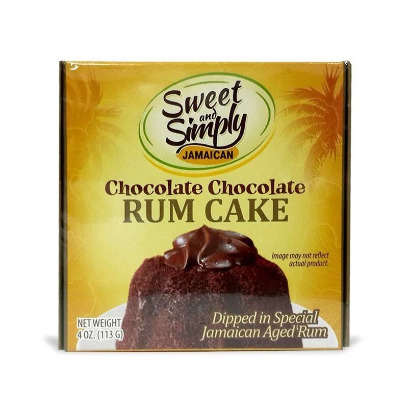 Sweet and Simple Chocolate Rum Cake, 4oz – Jamaican Rum Cake