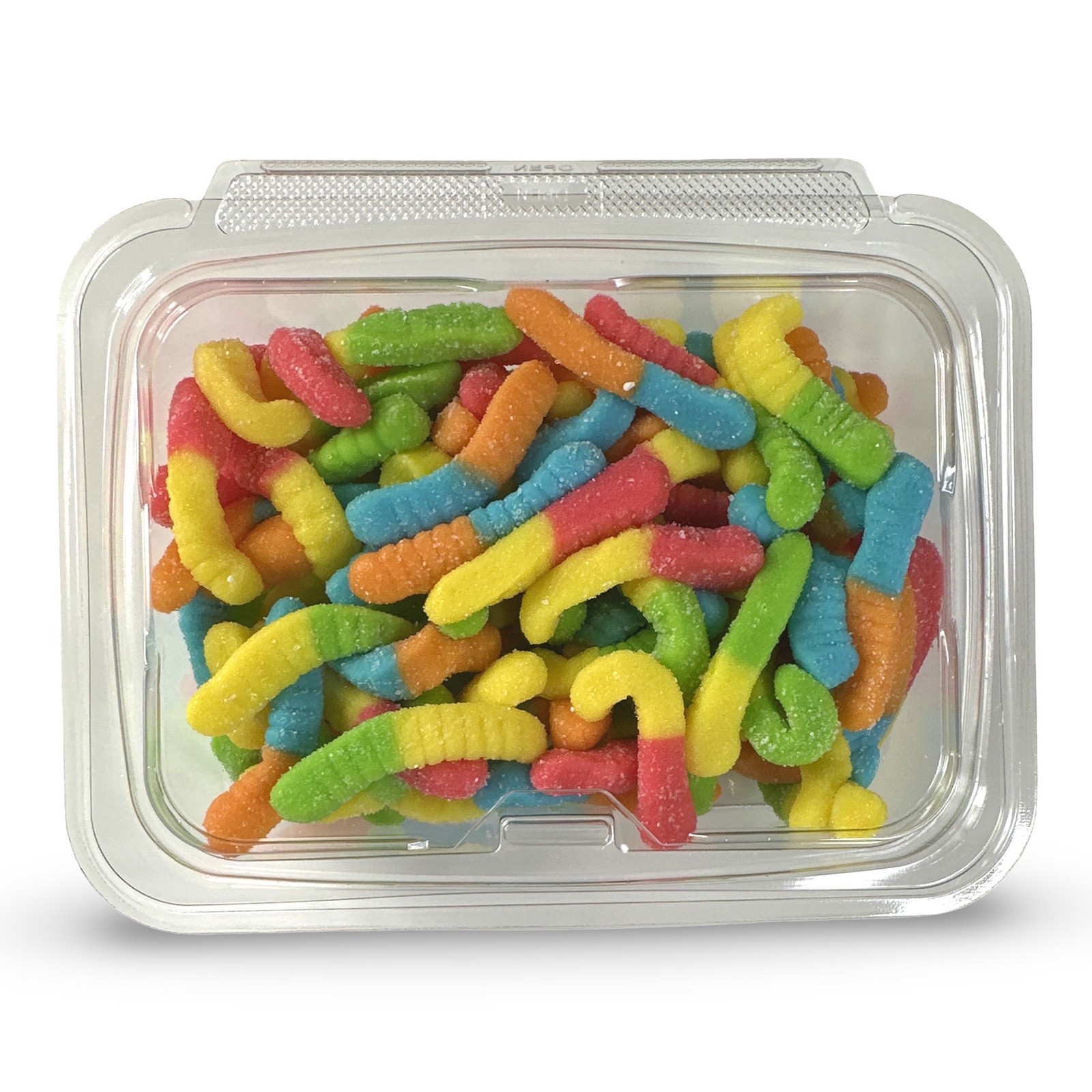 Fruity Flavorful Colorful Nostalgic Gummy Worms Candy, 1 Lb. Tub