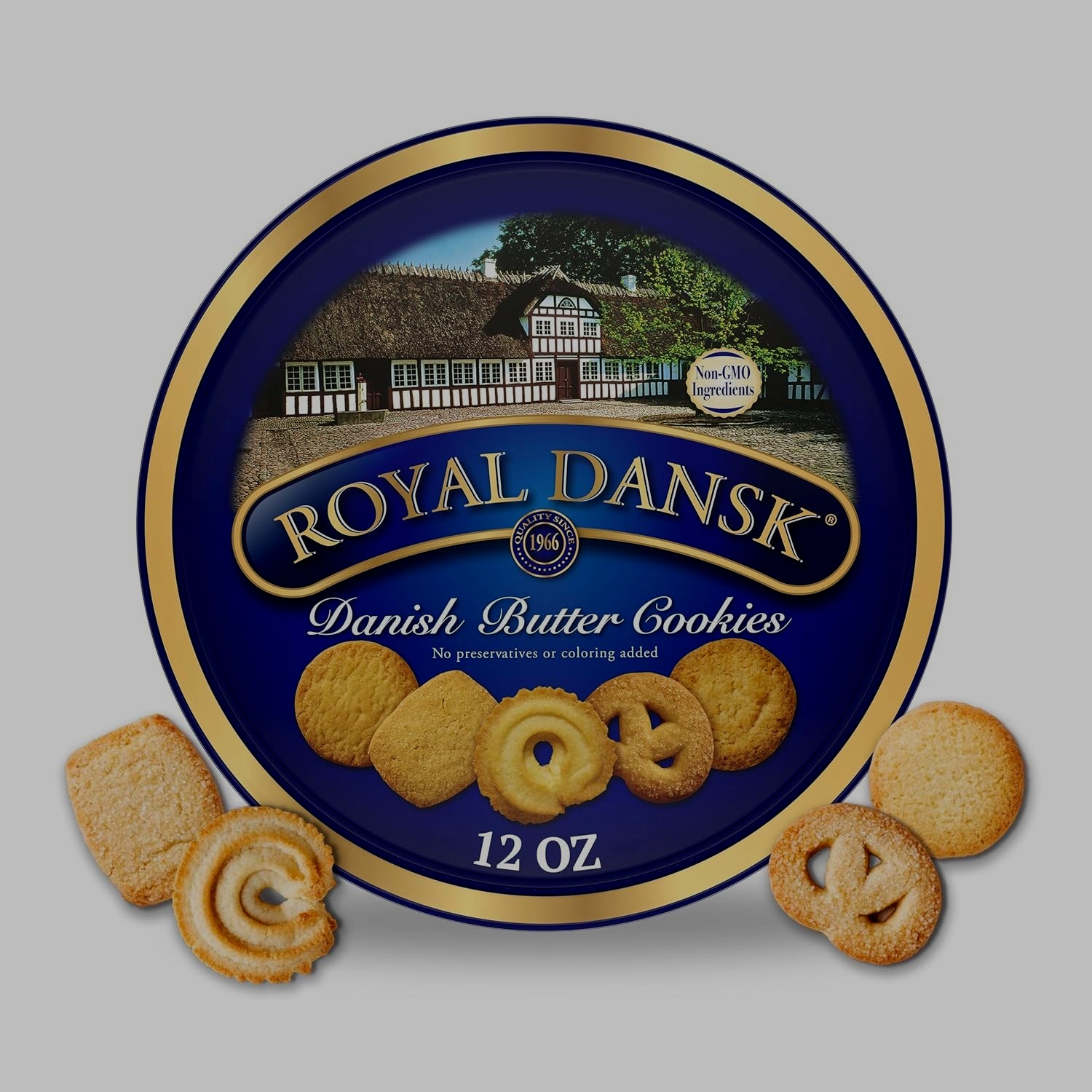 Royal Dansk Danish Butter Cookies Premium Assorted Gift Tin 12oz