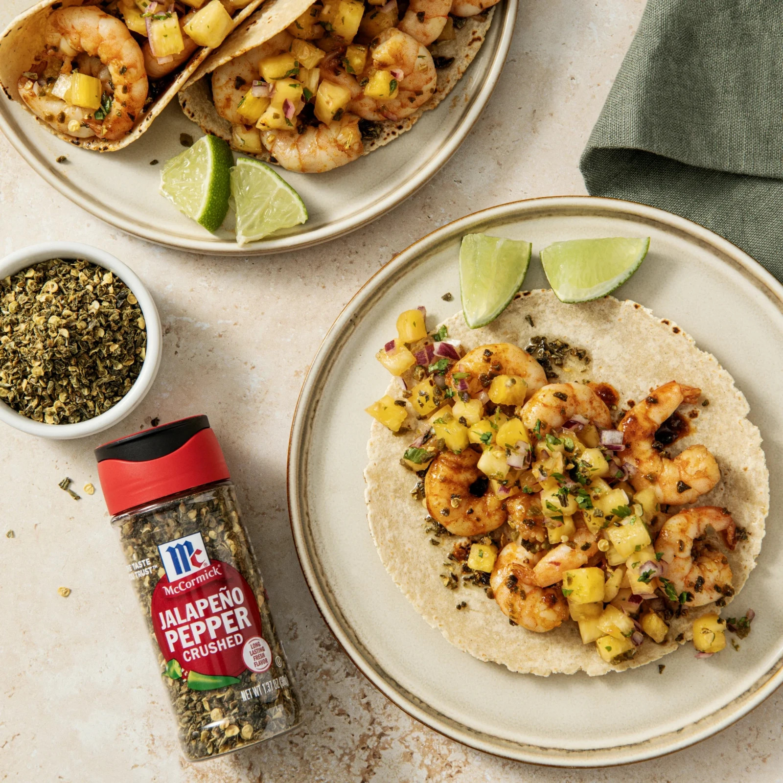 McCormick Crushed Jalapeno Pepper, 1.37 oz Bottle, Free Shipping