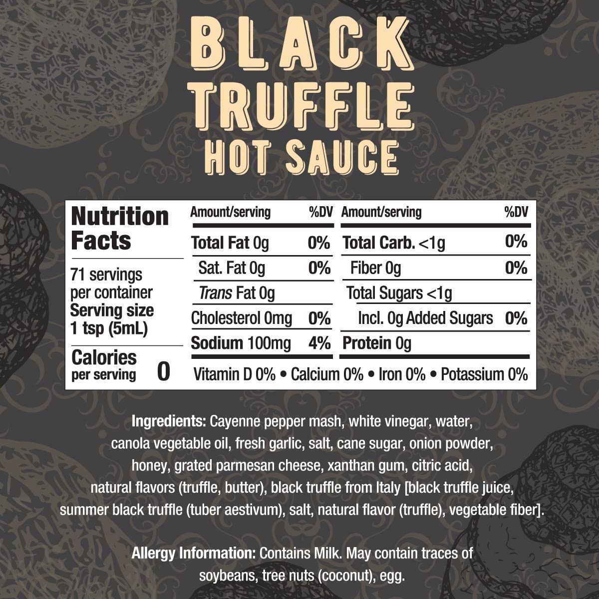 Melinda’s Black Truffle Hot Sauce – 12 Ounce (Pack of 1),