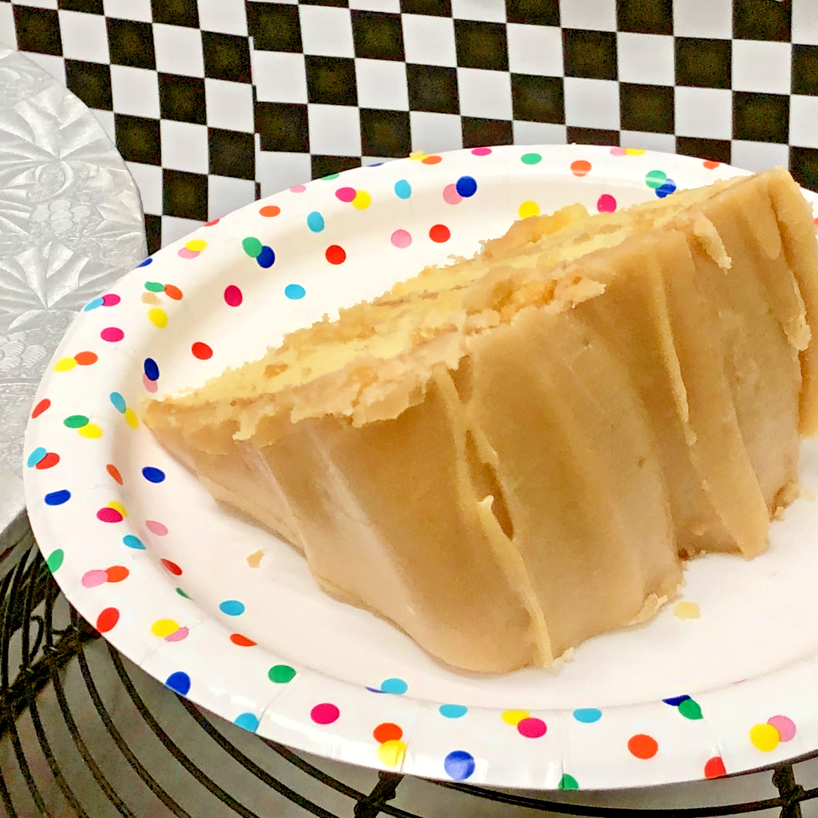 Old fashioned Caramel Fudge Cake with 4 Rich & Moist Yellow Layers/ Handmade!