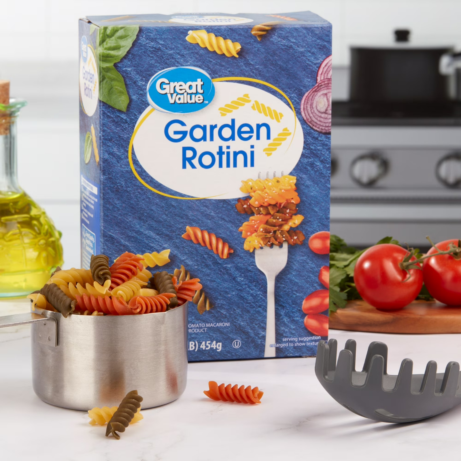 (6 pack) Great Value Garden Rotini Pasta, 16 oz