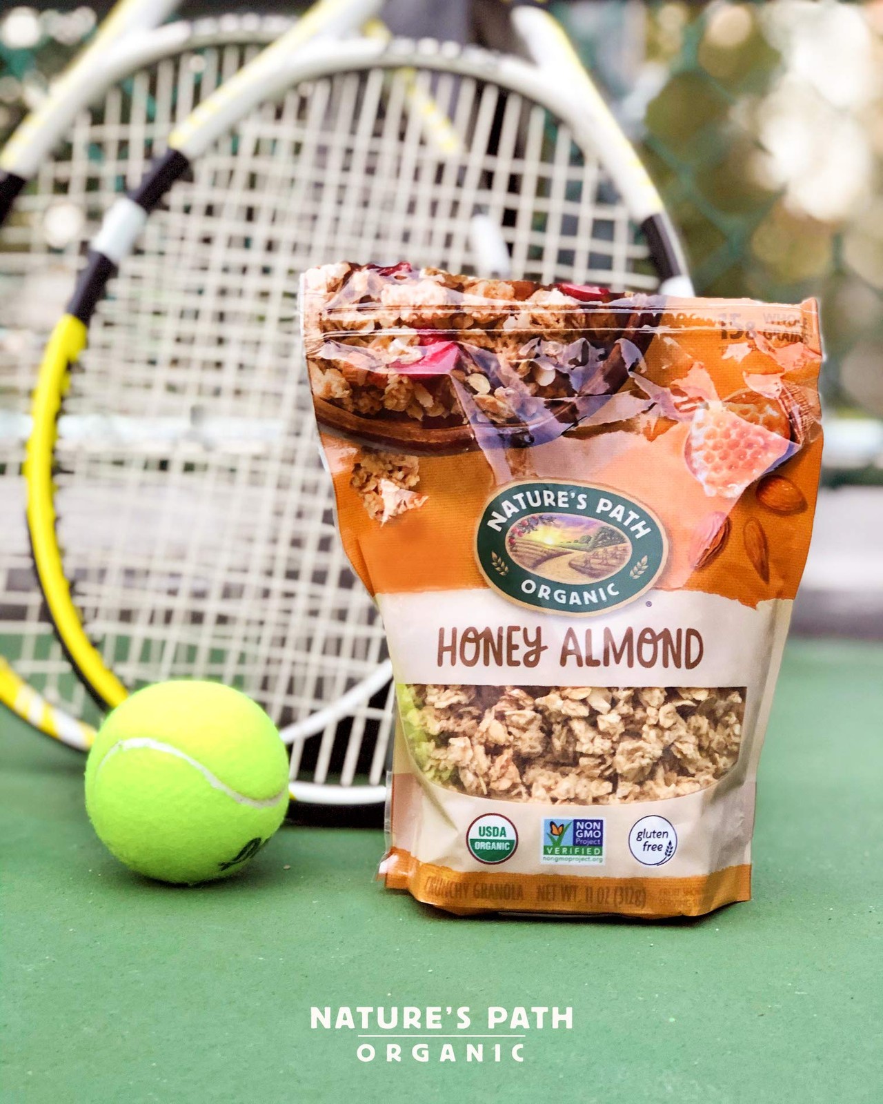 Nature’s Path Organic Honey Almond Granola, 11 oz, Gluten Free, NonGMO