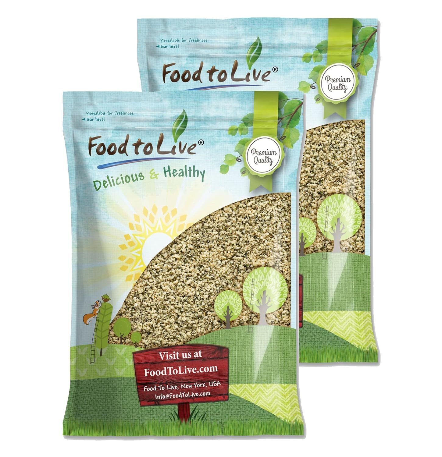 Hemp Seeds – Raw Hearts, Hulled, Shelled, Kosher, Vegan, Bulk, Product of China