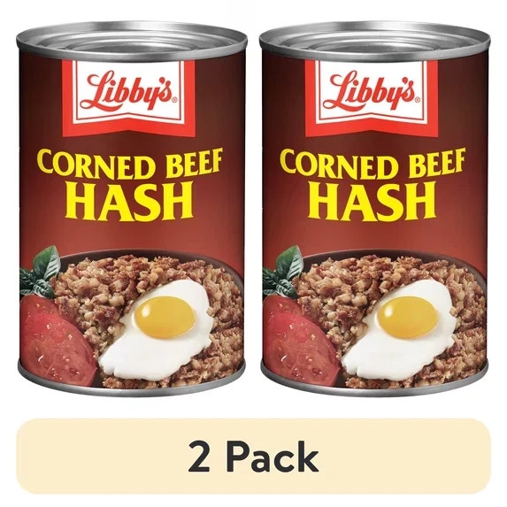 (2 pack) Libby’s Corned Beef Hash, 37g Protein Per Serving, Canned Food, 15 oz.
