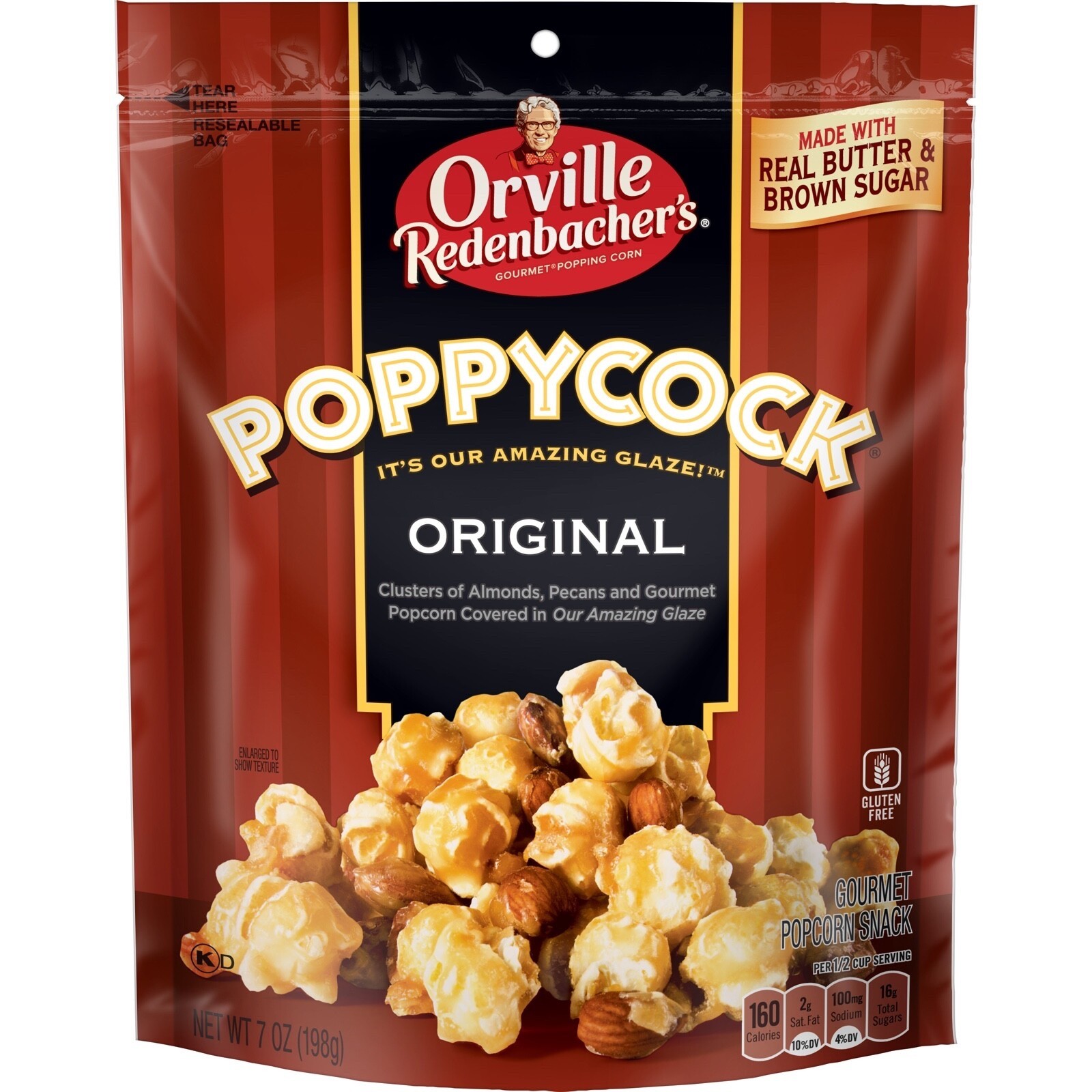 (1) Orville Redenbacher’s Original POPPYCOCK Gourmet Popcorn 7oz. Bag