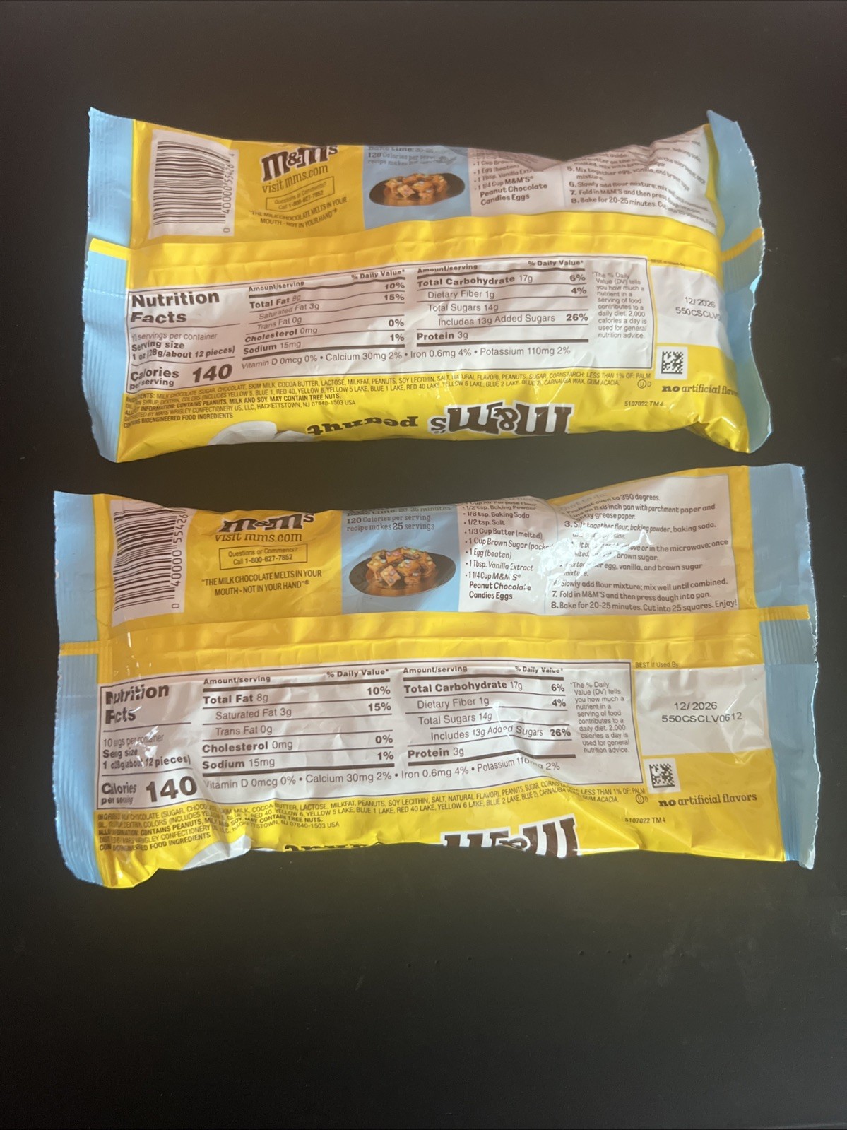 2 X M&M’s Peanut Milk Chocolate Pastel Easter Candy – 10 oz – BB 12/26
