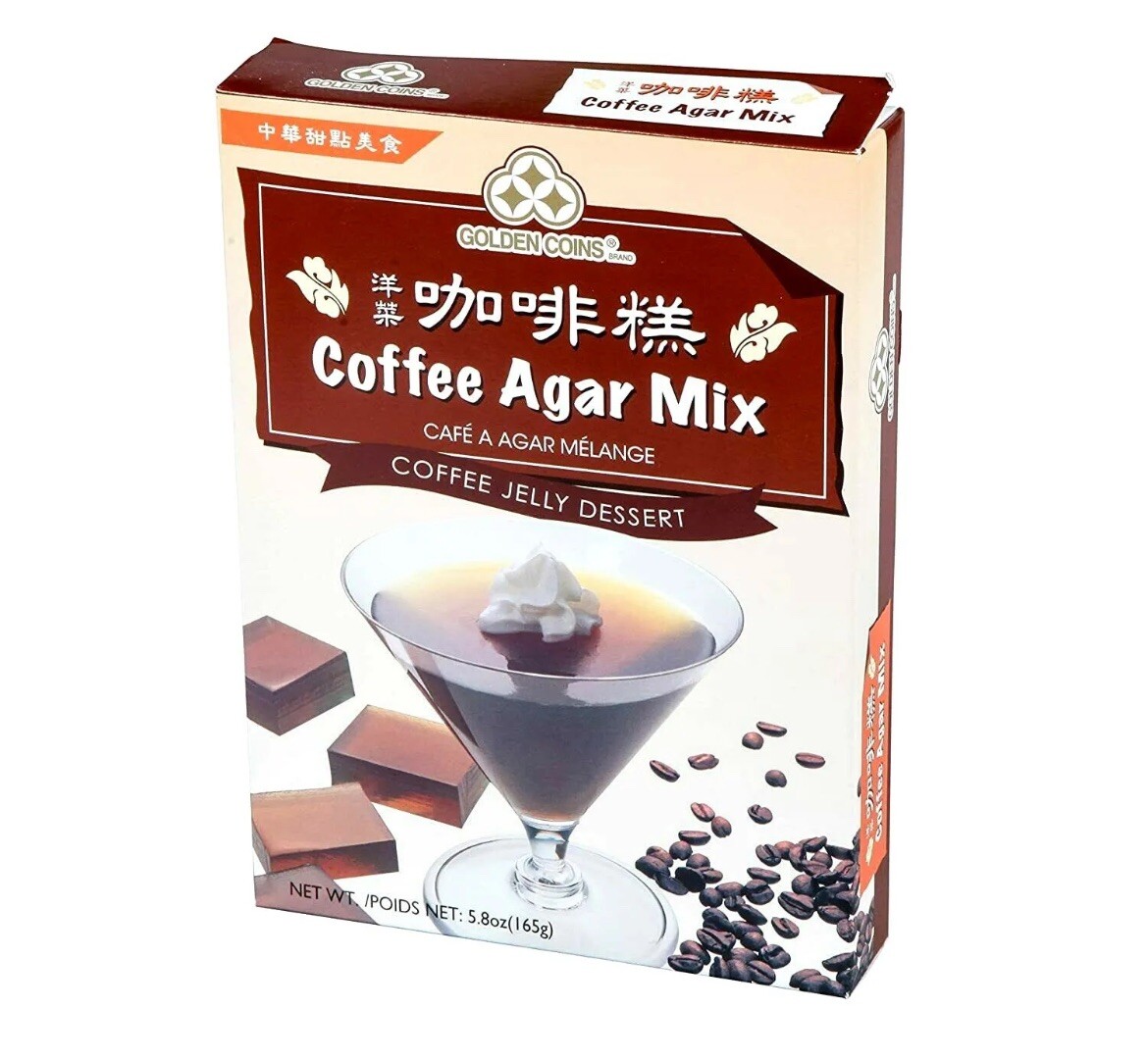 Golden Coins Coffee Agar Mix 5.8 oz ( Pack of 12 ) ~ Made In USA