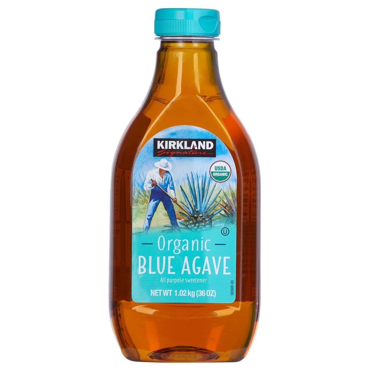 KIRKLAND SIGNATURE Organic Blue Agave two bottles, Sweetener 72 Ounce