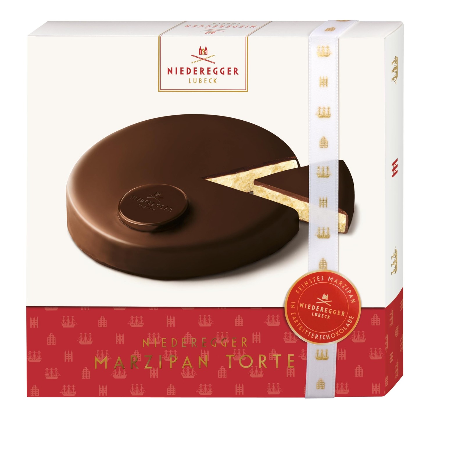 Marzipan Cake Covered with Dark Chocolate – 185G /6.5Oz. | Popular Marzipan Cake