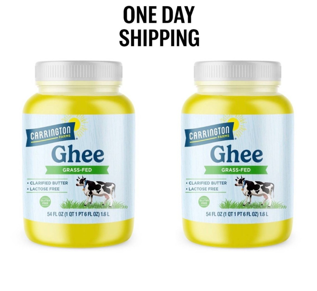 2 Pack Carrington Farms Ghee 54 oz. | Pure, High-Quality Clarified Butter