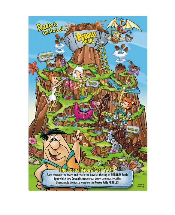 Post Cocoa PEBBLES Cereal, Chocolatey Kids Cereal, Gluten Free, Crunchy 27.5 oz