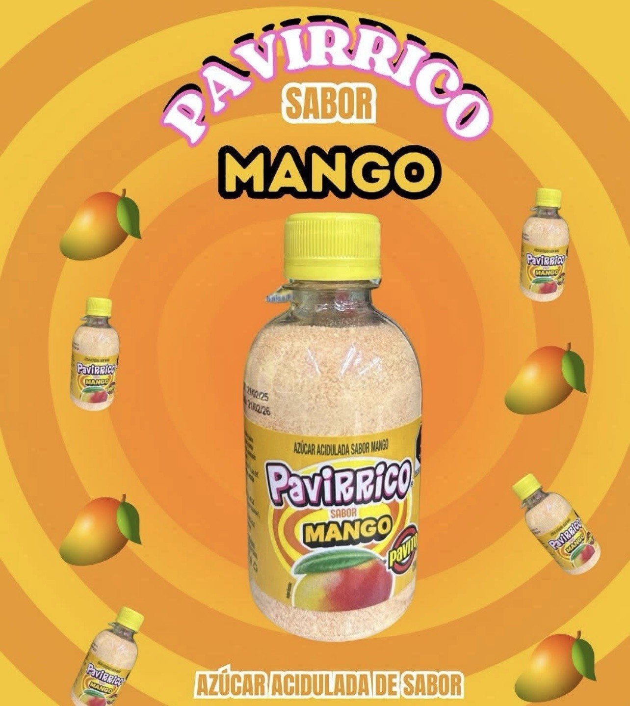 3X PAVIRRICO MANGO 🇲🇽 – Fruit Snack Seasoning Mango Powder (3 Pack)