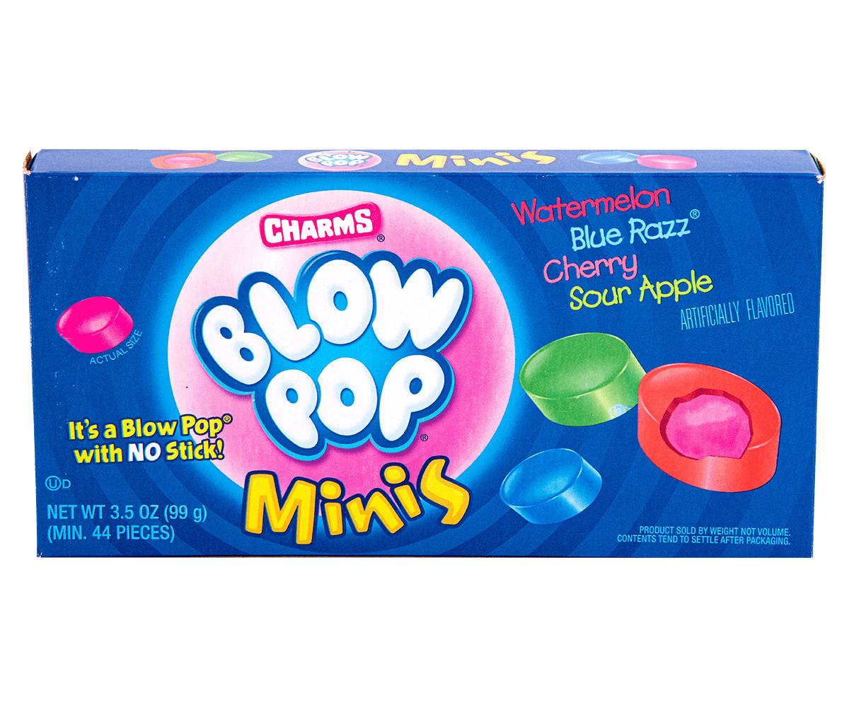 Charms 3.5 oz. BLOW POP MINIS Bubble Gum Filled ** BB 3/2025 **