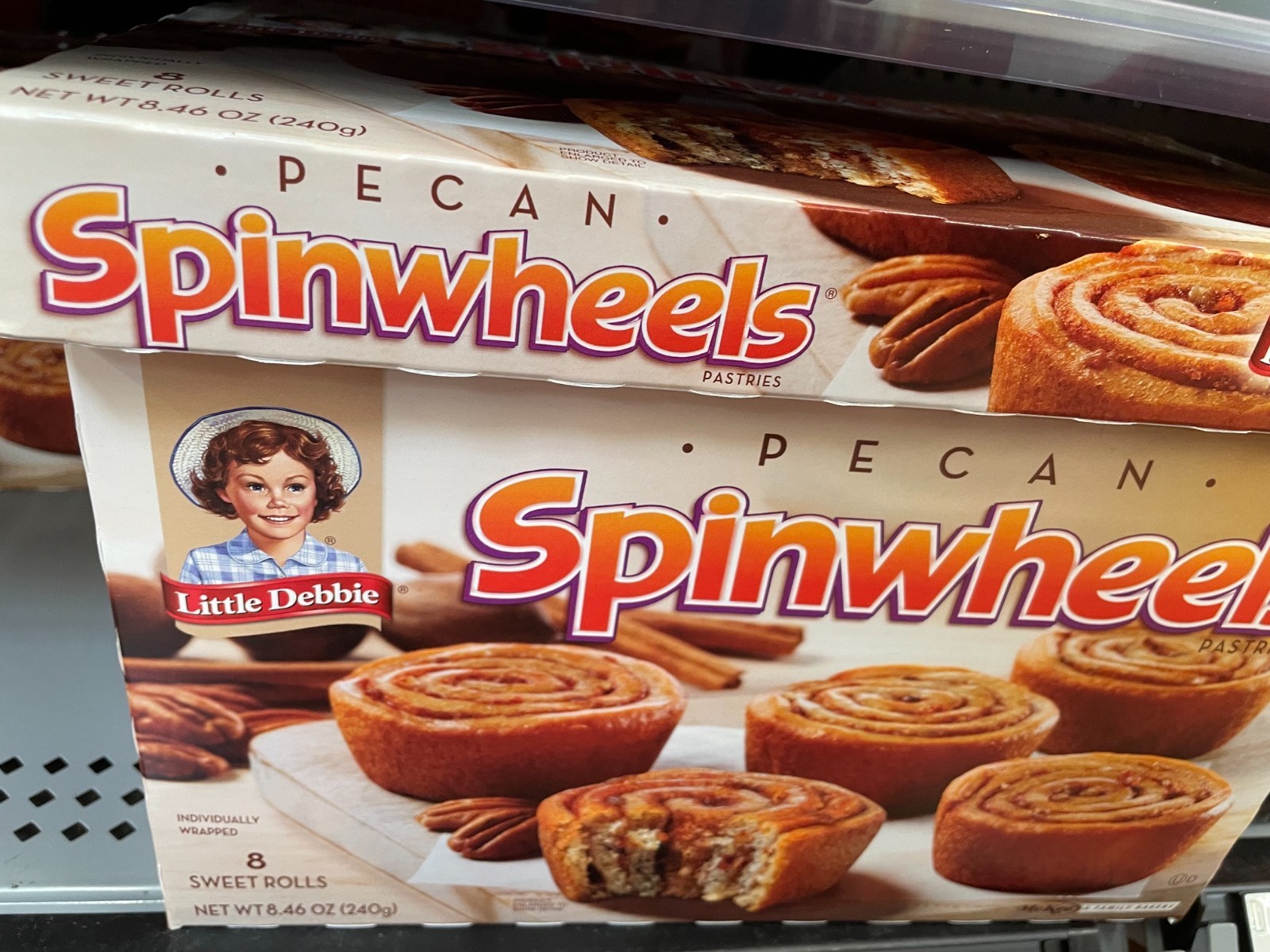3 Pack Little Debbie Pecan Spinwheels Sweet Rolls 8.46oz Boxes Cinnamon Pastries