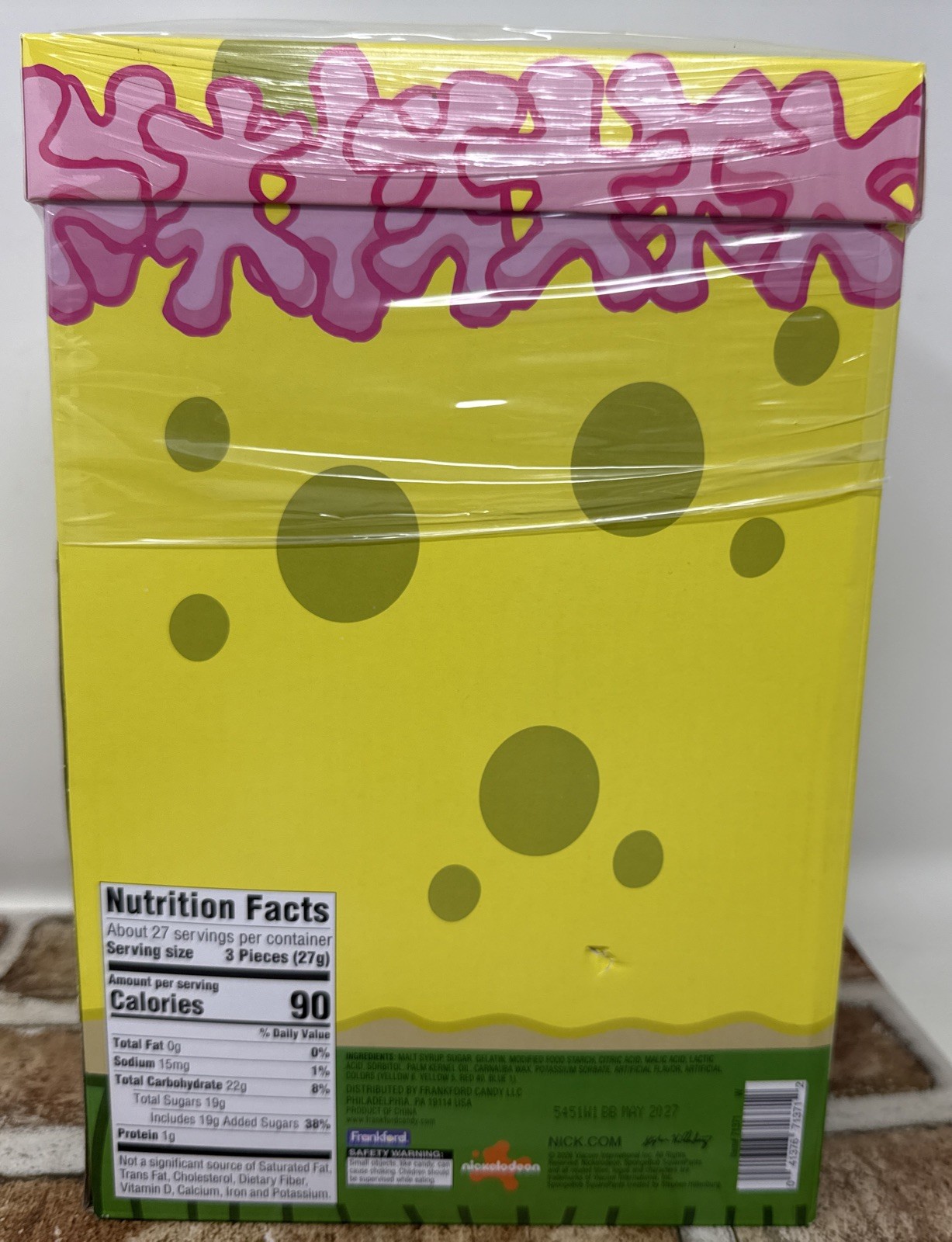 Nickelodeon Spong Bob Square Pants Krabby Patties 80ct Gummy Candy