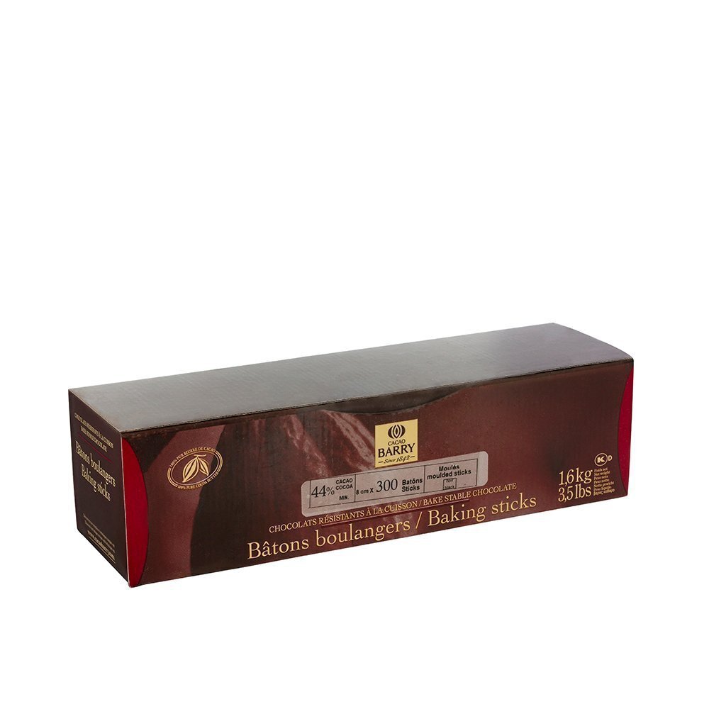 Cacao Barry 44% Dark Chocolate Baking Sticks – Approximately 300 Sticks/3.5 Poun