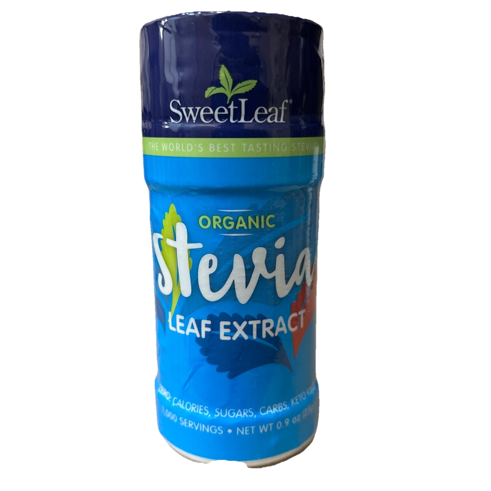 Sweetleaf Organic Stevia Leaf Extract Sweetener 0.9 oz Exp 09/2027