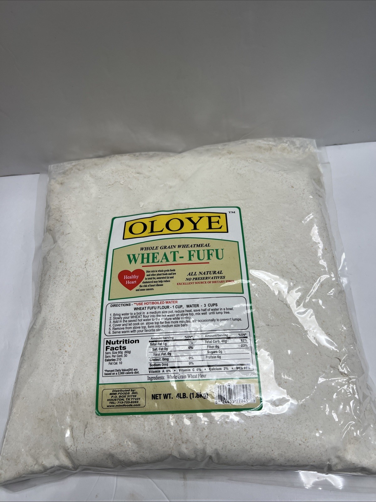 Oloye Wheat-Fufu 4 Lbs