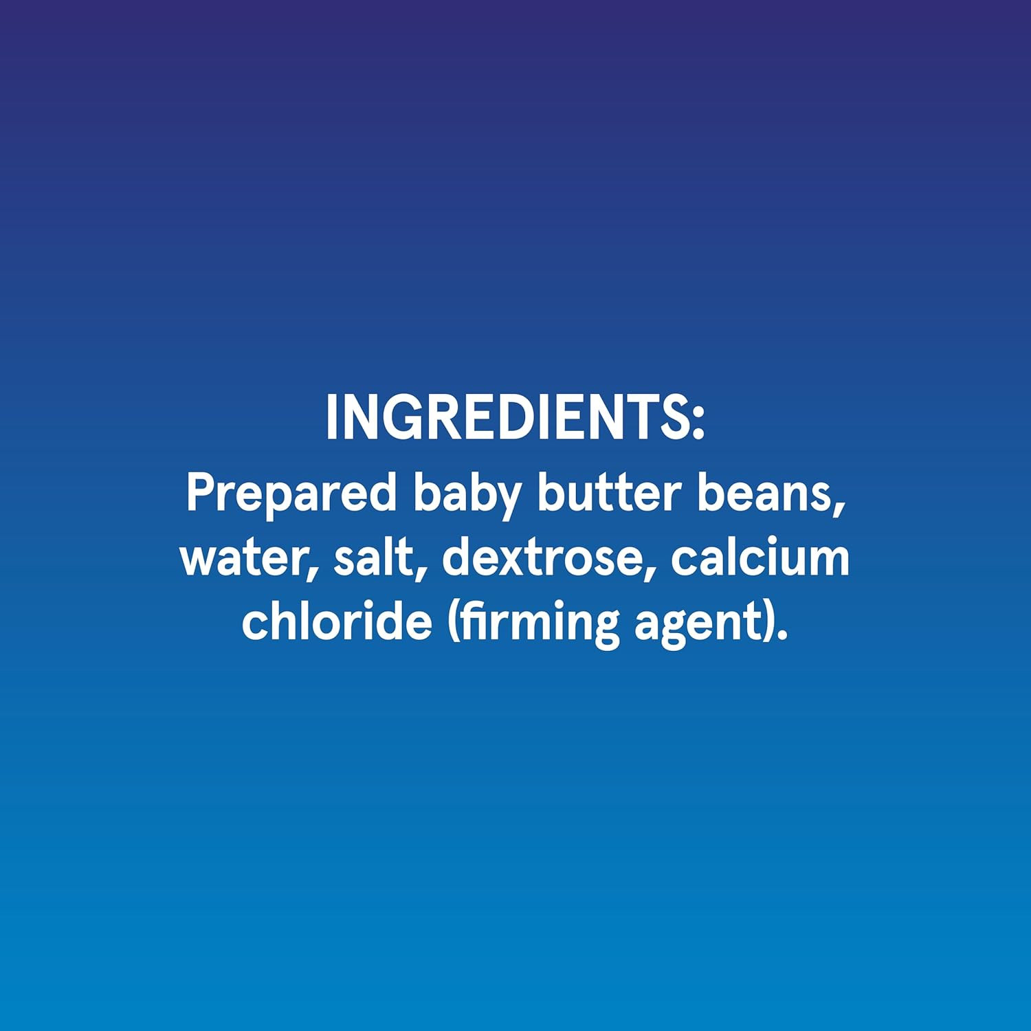 16 Oz Canned Baby Butter Beans, Source of Plant Based Protein and Fiber, Low Fat