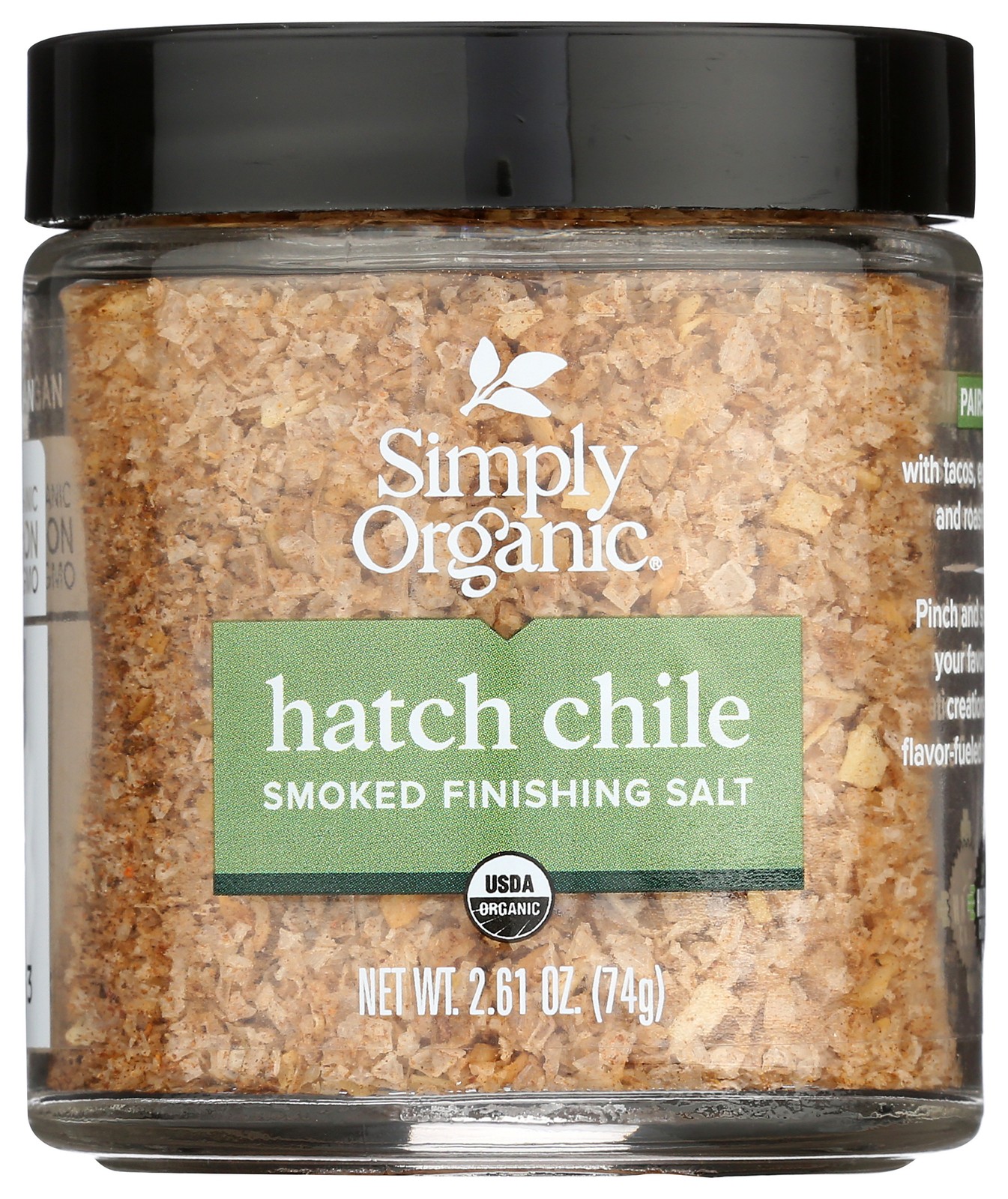 Simply Organic Hatch Chile Smoked Finishing Salt 2.61 Oz 6 Pack