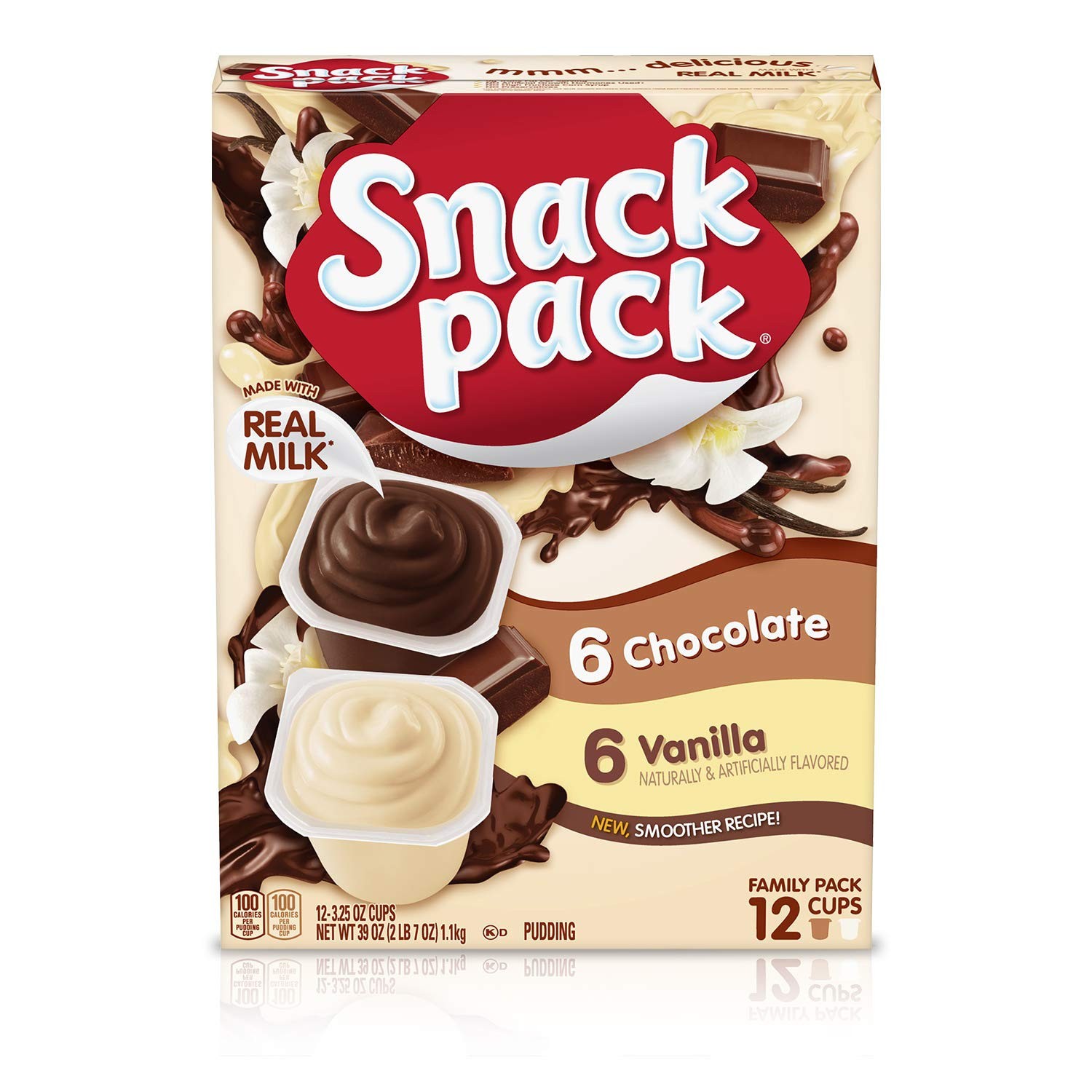 Snack Pack Pudding Cups, 3.25 oz., Family Pack (Select Flavor & Count)