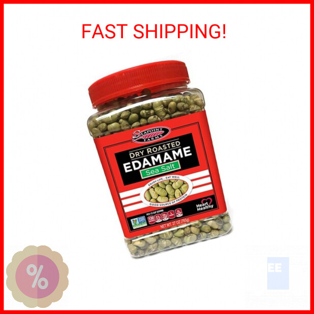 Seapoint Farms Dry Roasted Edamame, Sea Salt, Vegan, Gluten-Free, Kosher, and No