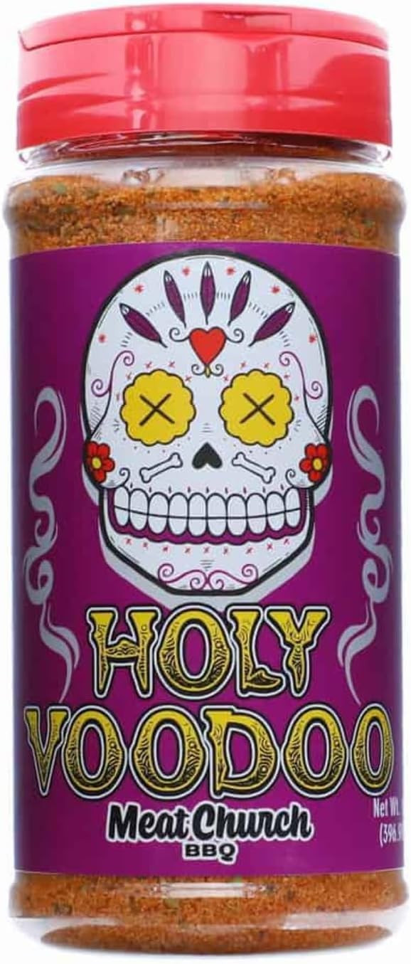 《NEW》Pack of 2 Meat Church BBQ Rub Holy Voodoo & Honey Hog Hot BBQ Seasoning