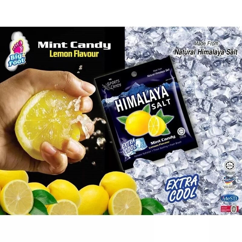 Himalaya Salt Sport Mint Candy (12 pack) Lemon Flavour Throat Soothing
