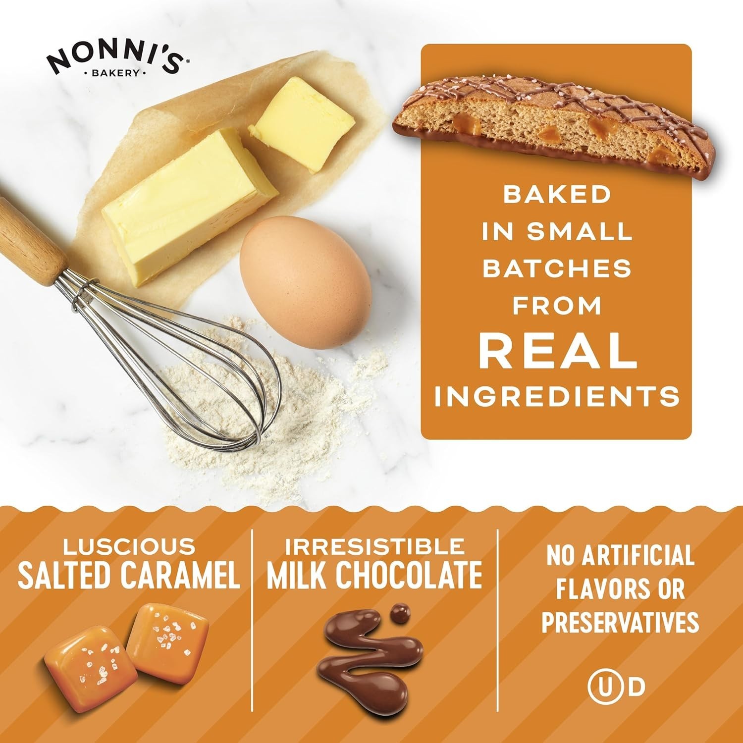 Gourmet Salted Caramel Biscotti – Individually Wrapped for Anytime Enjoyment