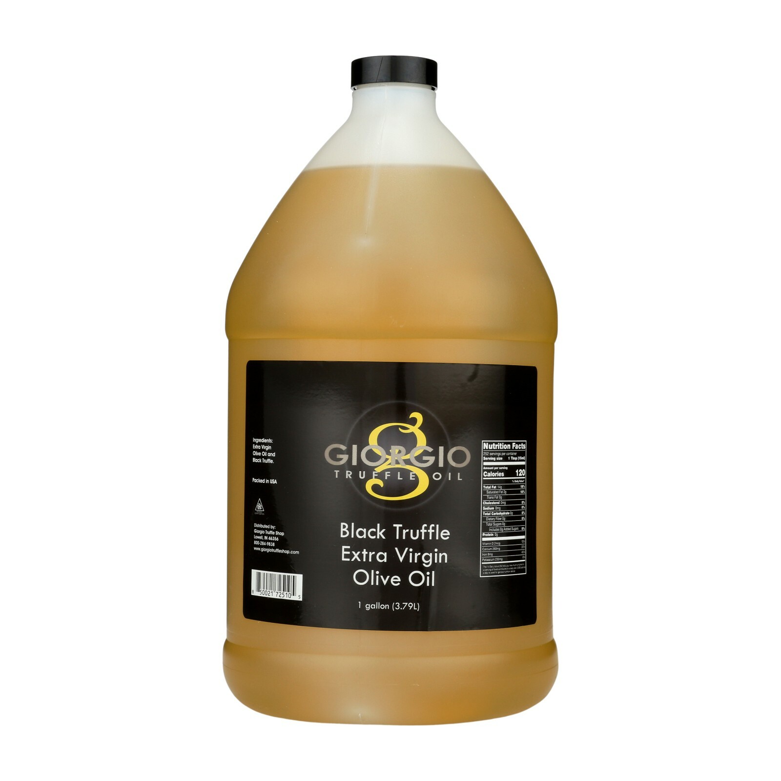 Black Truffle Extra Virgin Olive Oil 1 Gallon / 128oz Bulk Food Service