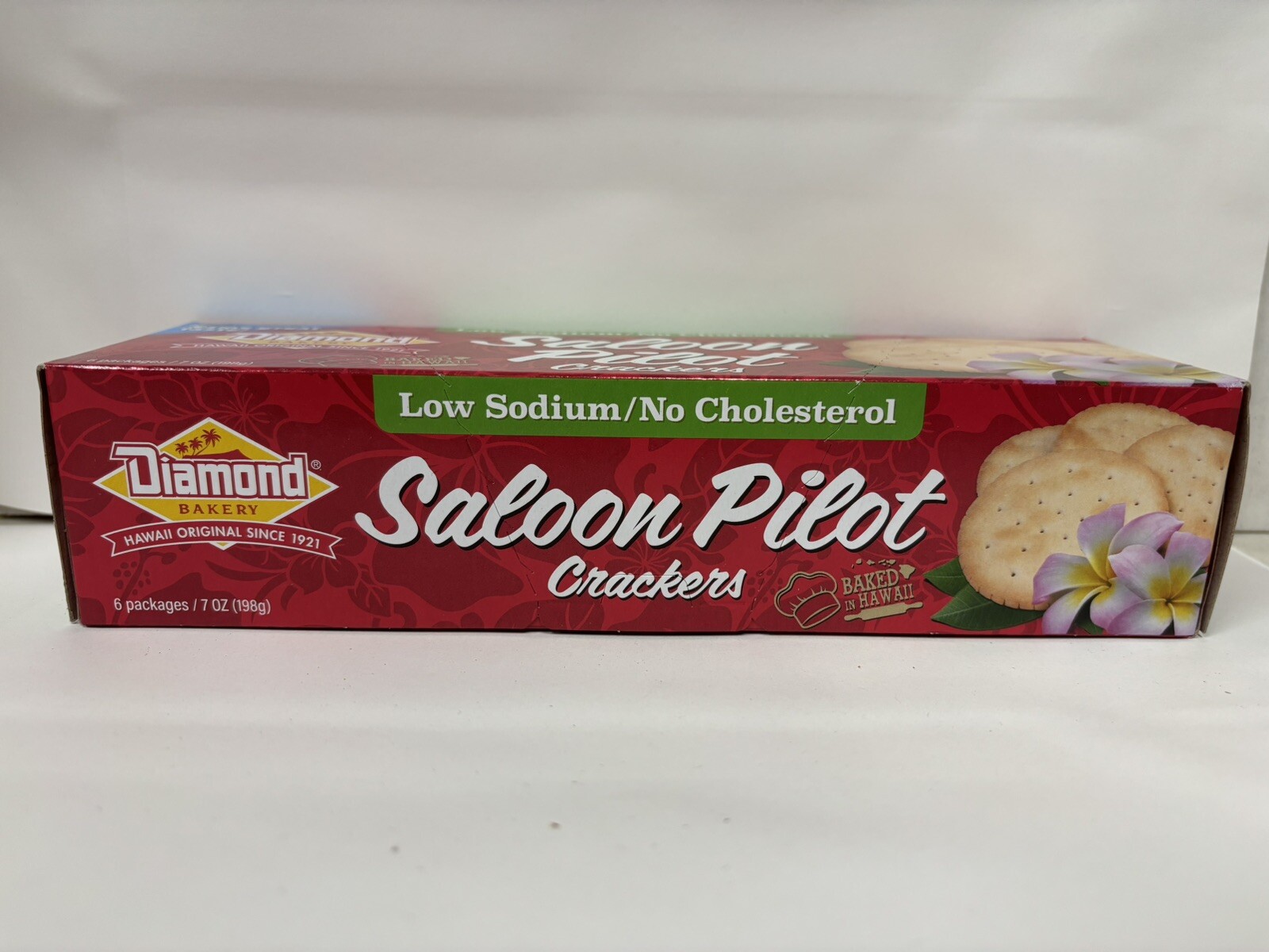 Diamond Bakery Original Hawaiian Saloon Pilot Low Sodium Crackers 7oz Tray x1