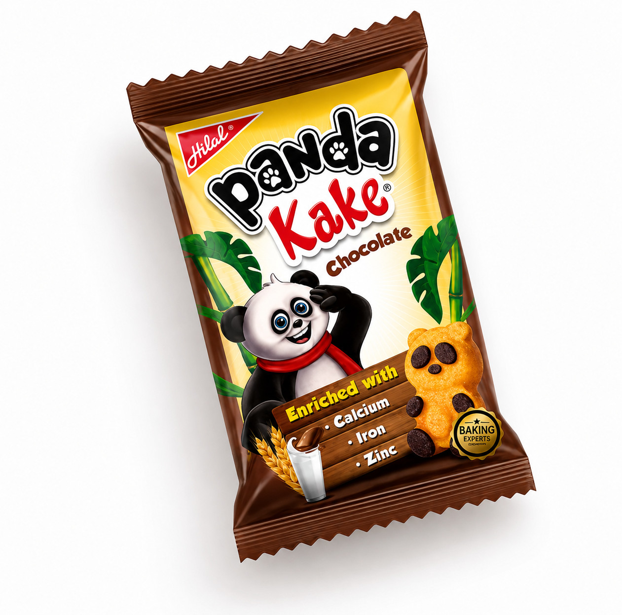 Pack of 2 Hilal Panda Kake Chocolate Sponge Cakes 8 Pc Box Soft Snacks