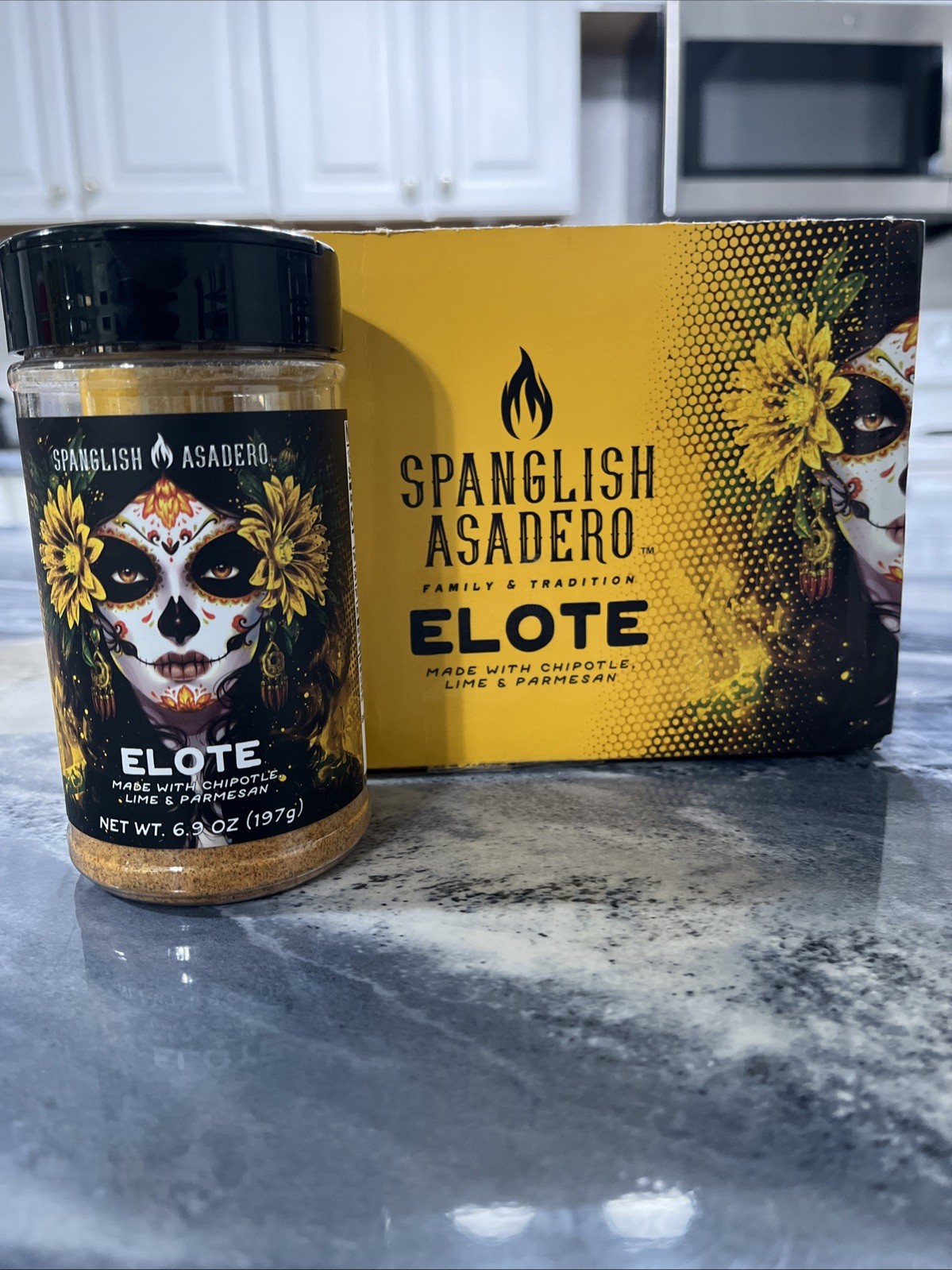 Spanglish Asadero Elote Seasoning Blend 6.9oz Exp. 2/11/2027