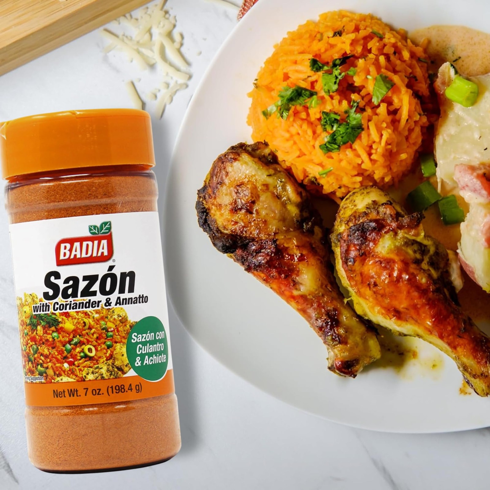 Badia Sazon with Coriander & Annatto Seasoning, 7 oz – 7 Ounce (Pack of 1)