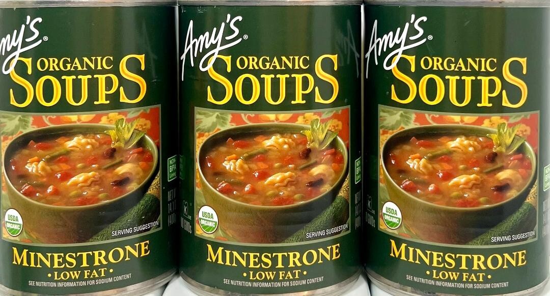 Amy’s Organic Low Fat Minestrone Soup 14.1 oz ( Pack of 3 )