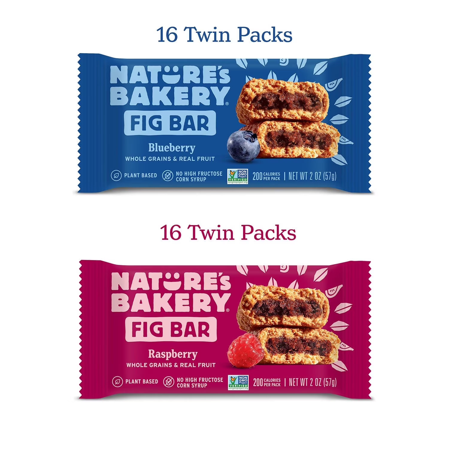 Nature’s Bakery Fig Bars Variety Pack 32 Count 2oz Soft Baked Snack Bars