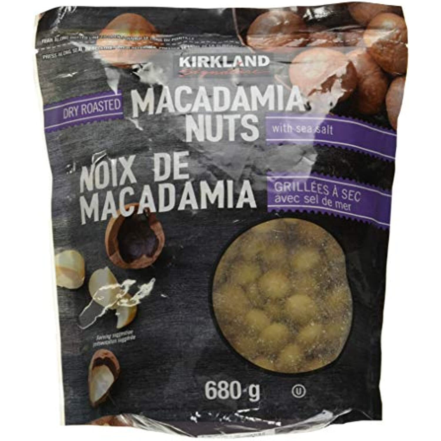 KIRKLAND SIGNATURE Roasted Macadamia Nuts (Net Wt 24 Ounce ),