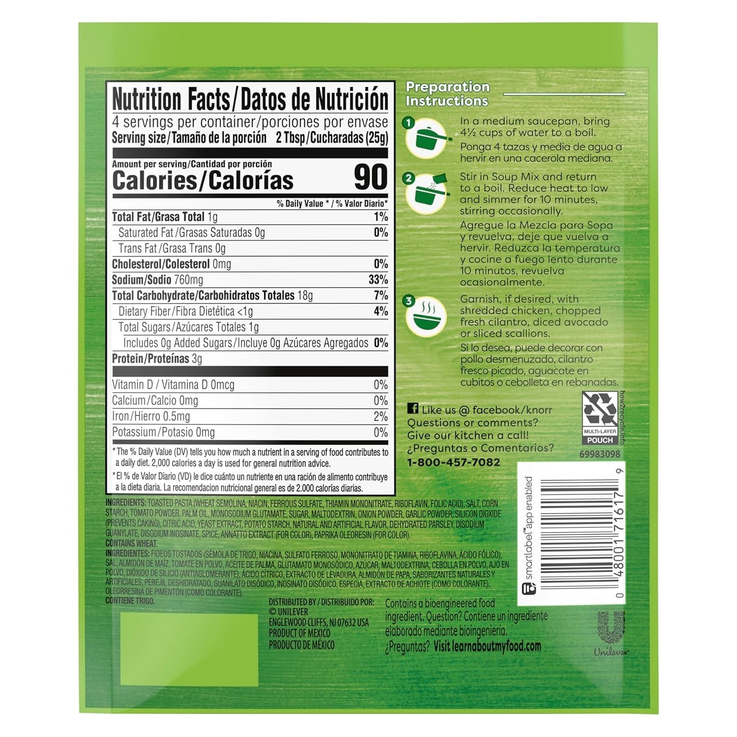 Flavorful Tomato Soup Mix with Elbow Pasta – 3.5 oz, Cholesterol-Free