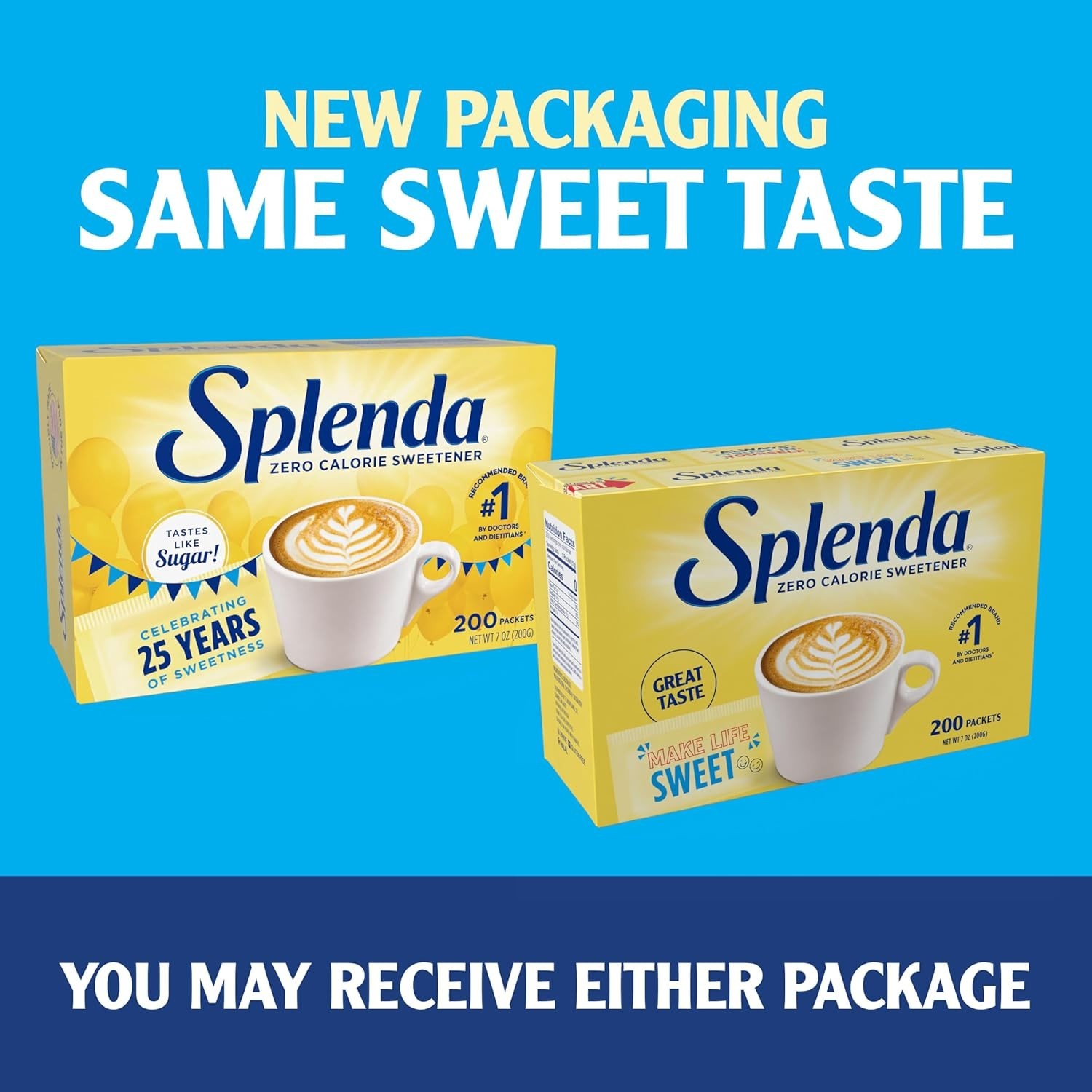 Zero Calorie Sweetener, 200 Count Packets