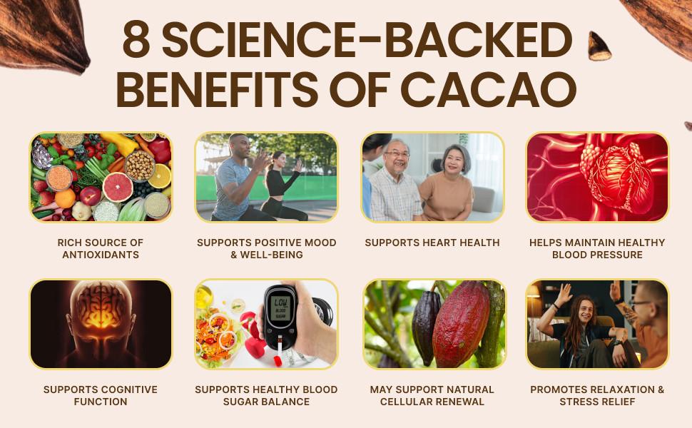 Instant Ceremonial Cacao Powder | High-Flavanol Cacao Powder – 1000 MG Per