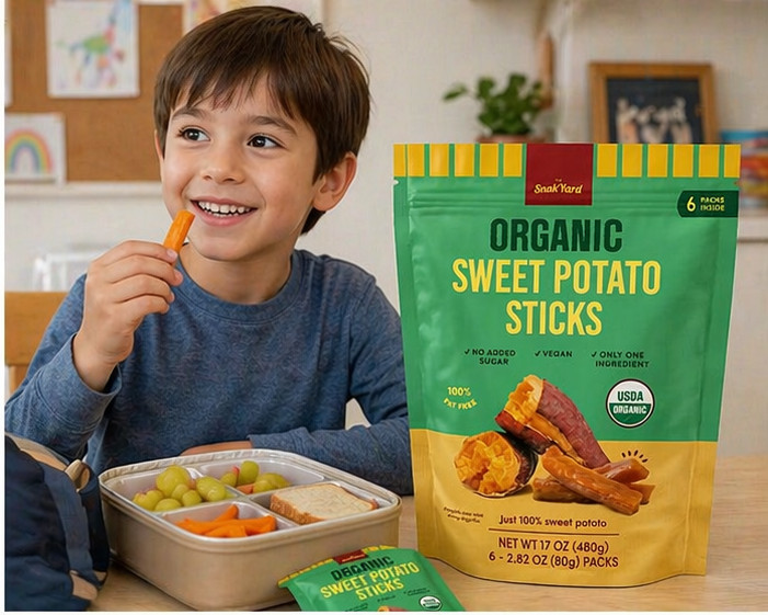 The SnakYard Organic Sweet Potato Sticks 17 Oz (6 count)