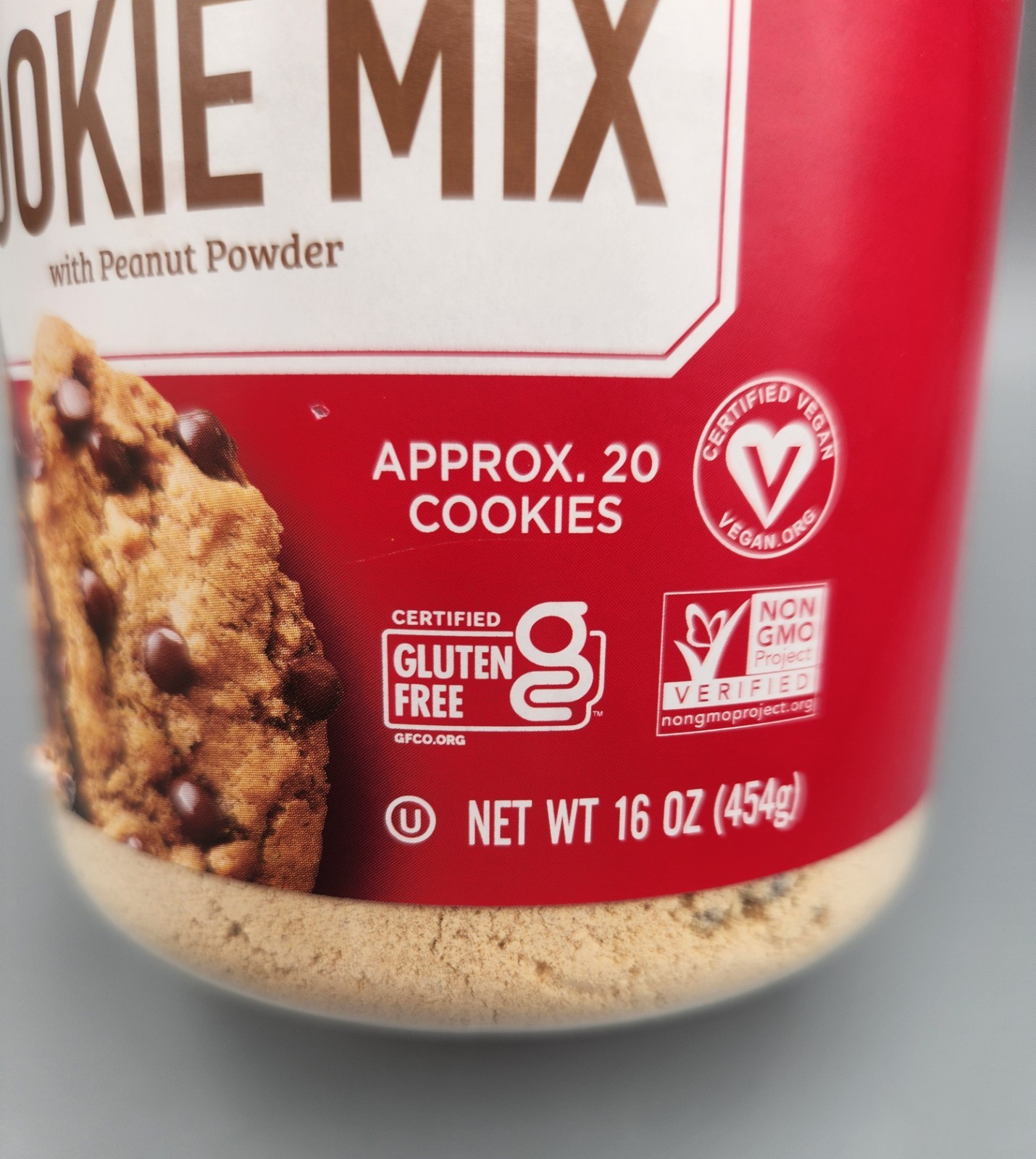 PB2 Foods Chocolate Chip Cookie Mix with Peanut Powder, 16 oz (454 g)