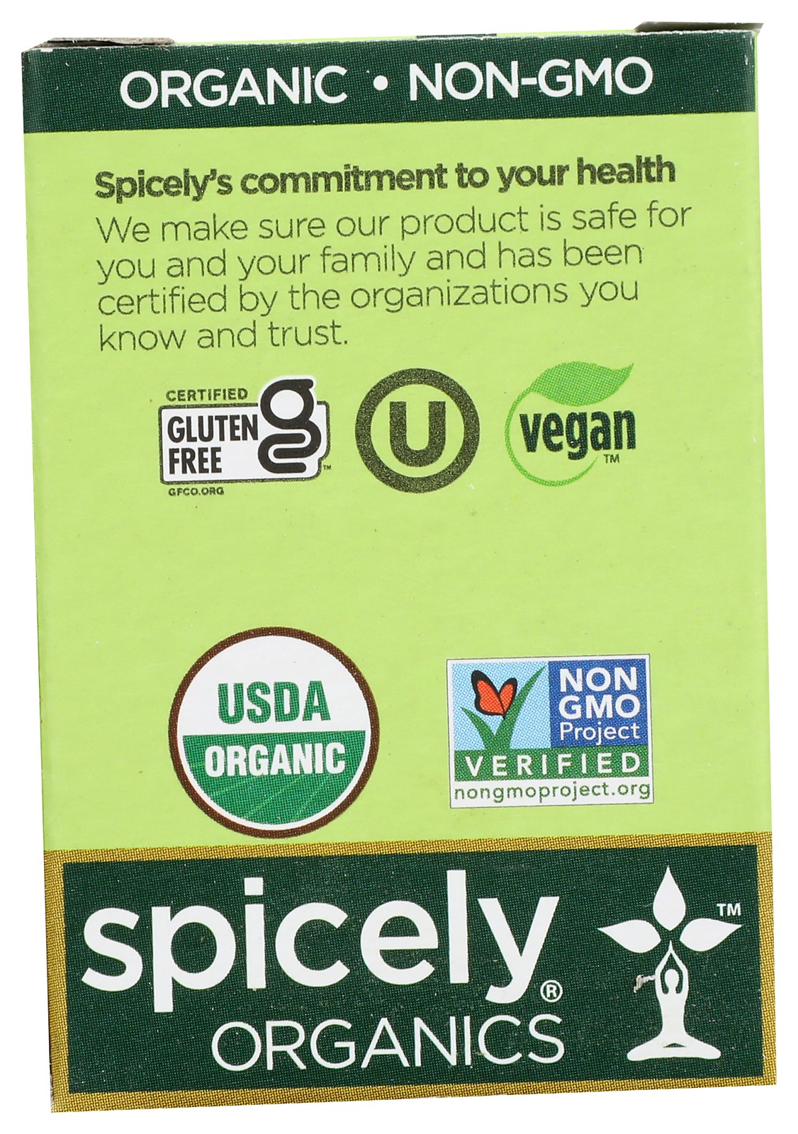 Organic Brown Mustard Seeds By Spicely Organics 0.6 Oz 6 Spices 6 Pack