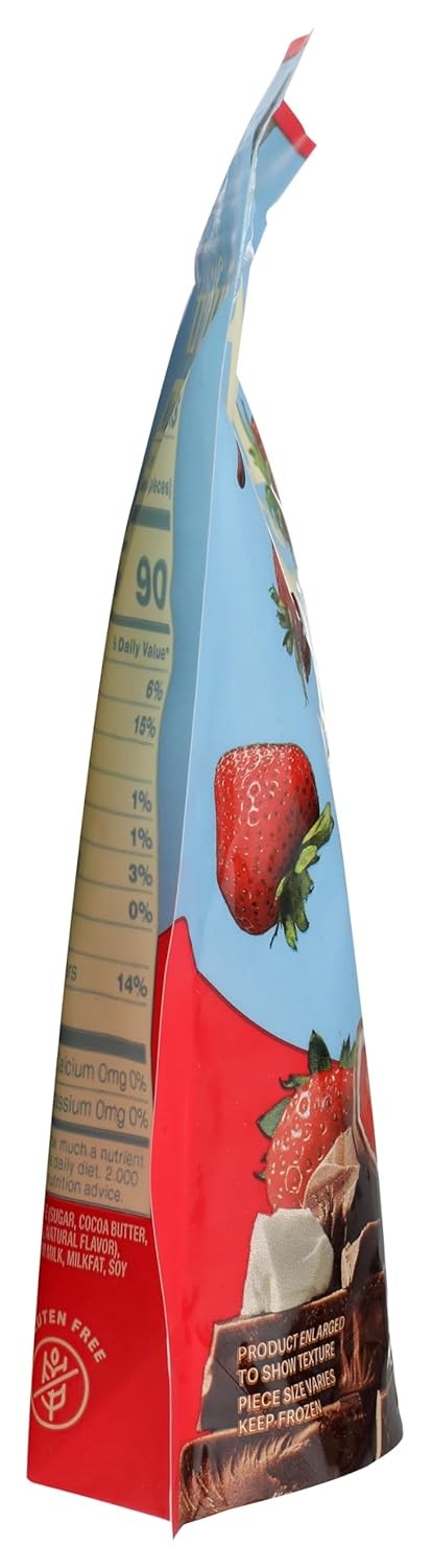 Tru Fru, Frozen Strawberries White And Milk Chocolate, 8 Ounce